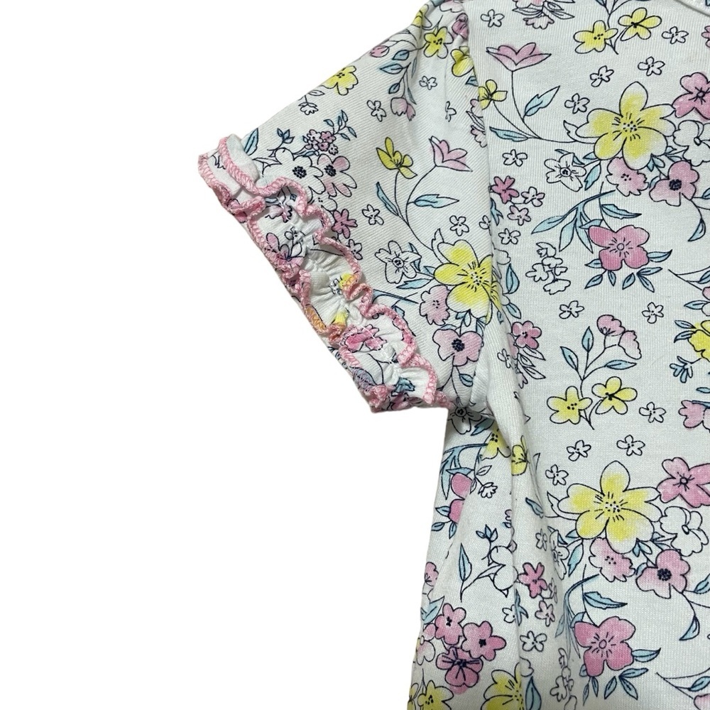 BCBG girls floral shirt with ruffle detail size 3T - Picture 3 of 8